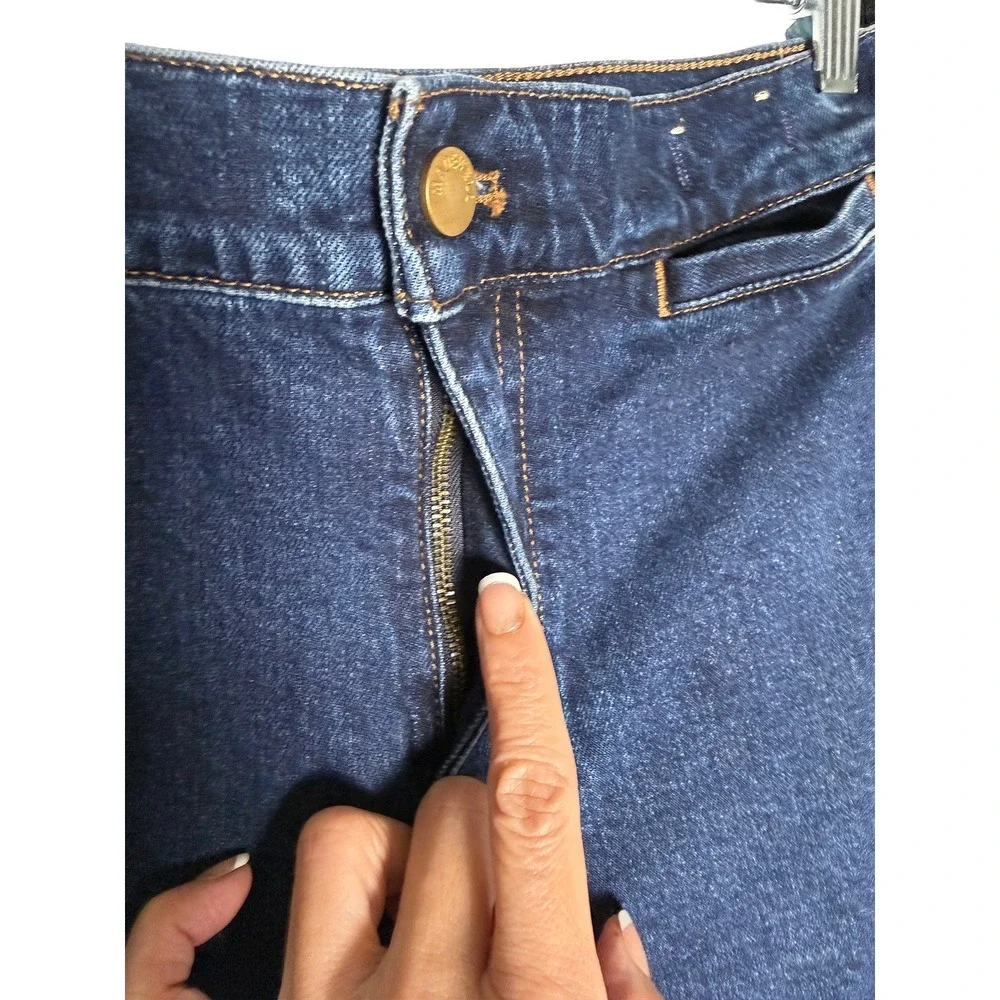 Madewell Women's Emmett Wide Leg Jeans Front Well Pockets High Rise Seam Leg 26 - Picture 9 of 14